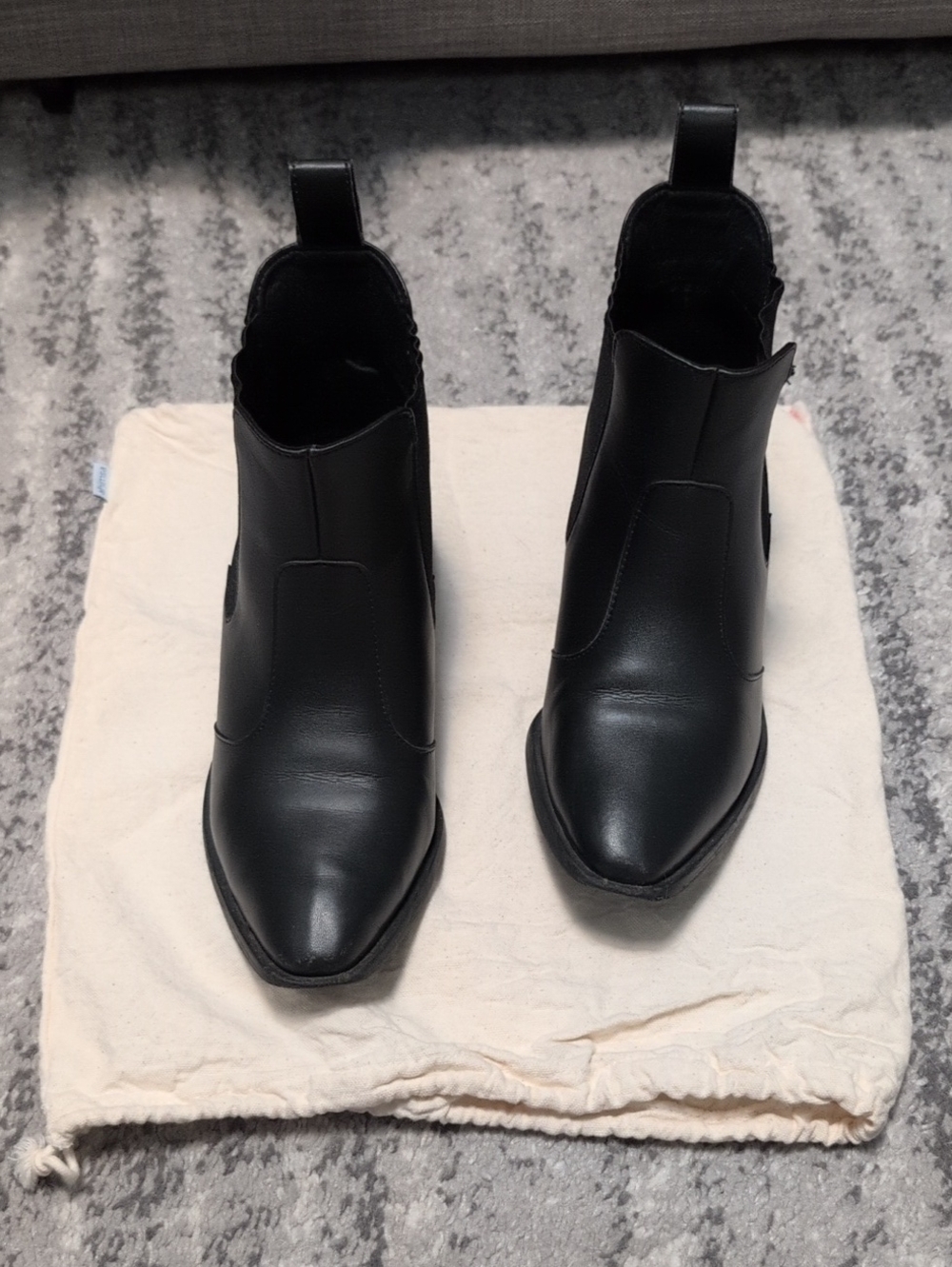 Black Ahimsa 'Francesca' Chelsea Boots - W9/M7